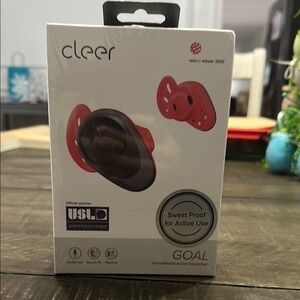 Red and Black Earbud Headphones